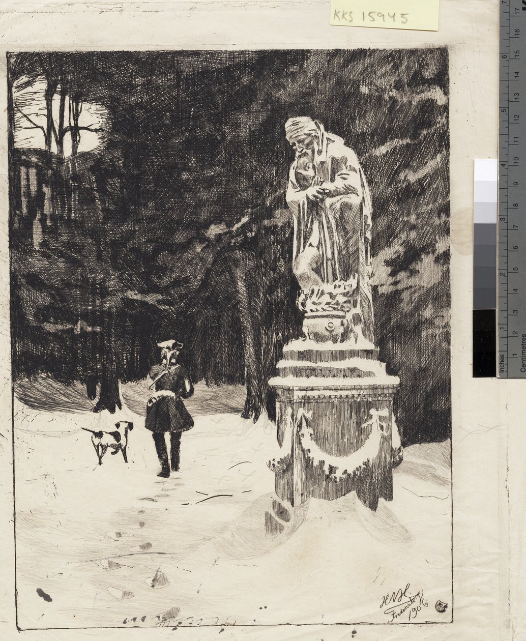 Hiver. Parc du château de Fredensborg - Hans Nikolaj Hansen