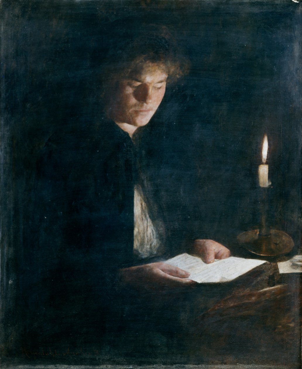Fille de lecture - Hans Olaf Heyerdahl