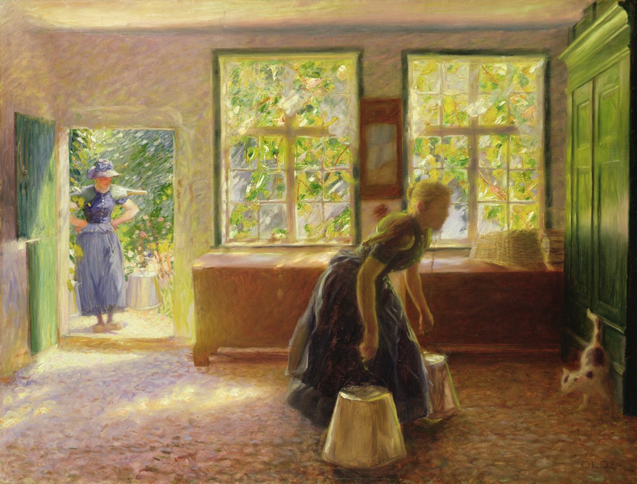 Une salle à Borgfeld - Hans Olde