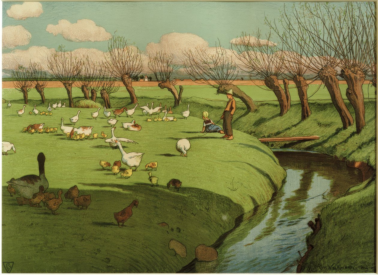 Prairie aux oies - Hans Richard von Volkmann
