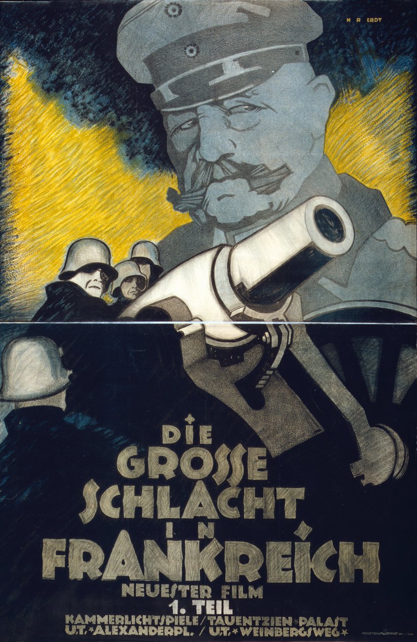 Affiche du film de la Première Guerre mondiale 