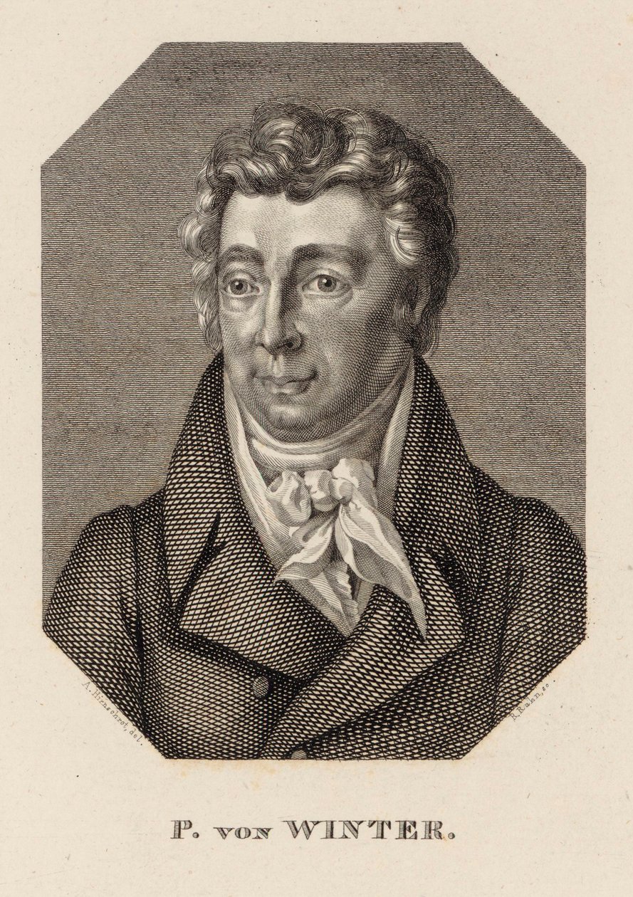 Portrait du compositeur Peter von Winter 1754-1825, vers 1830 - Hans Rudolf Rahn
