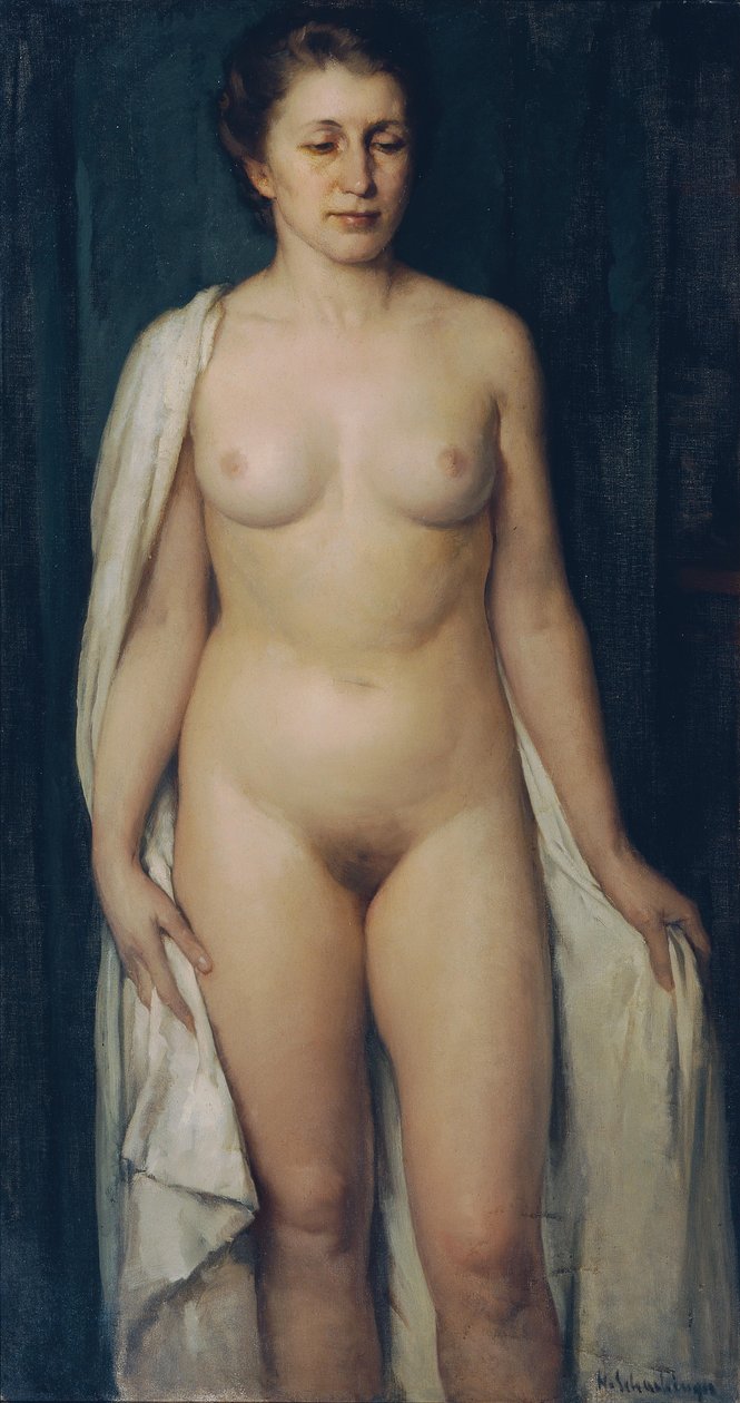 Nu féminin debout - Hans Schachinger