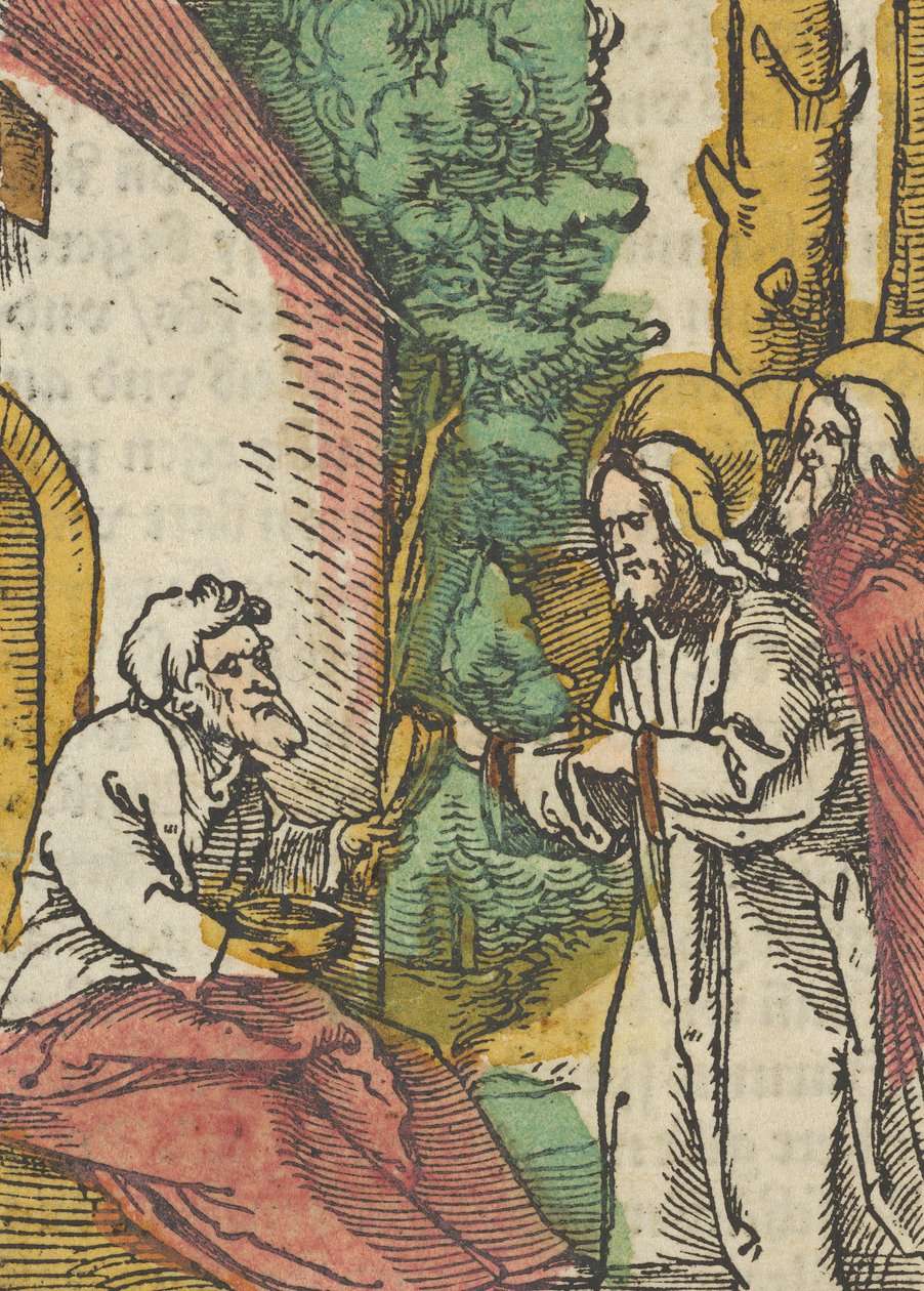 Le Christ guérissant le lépreux, de Das Plenarium, 1517 - Hans Schäufelein the Elder