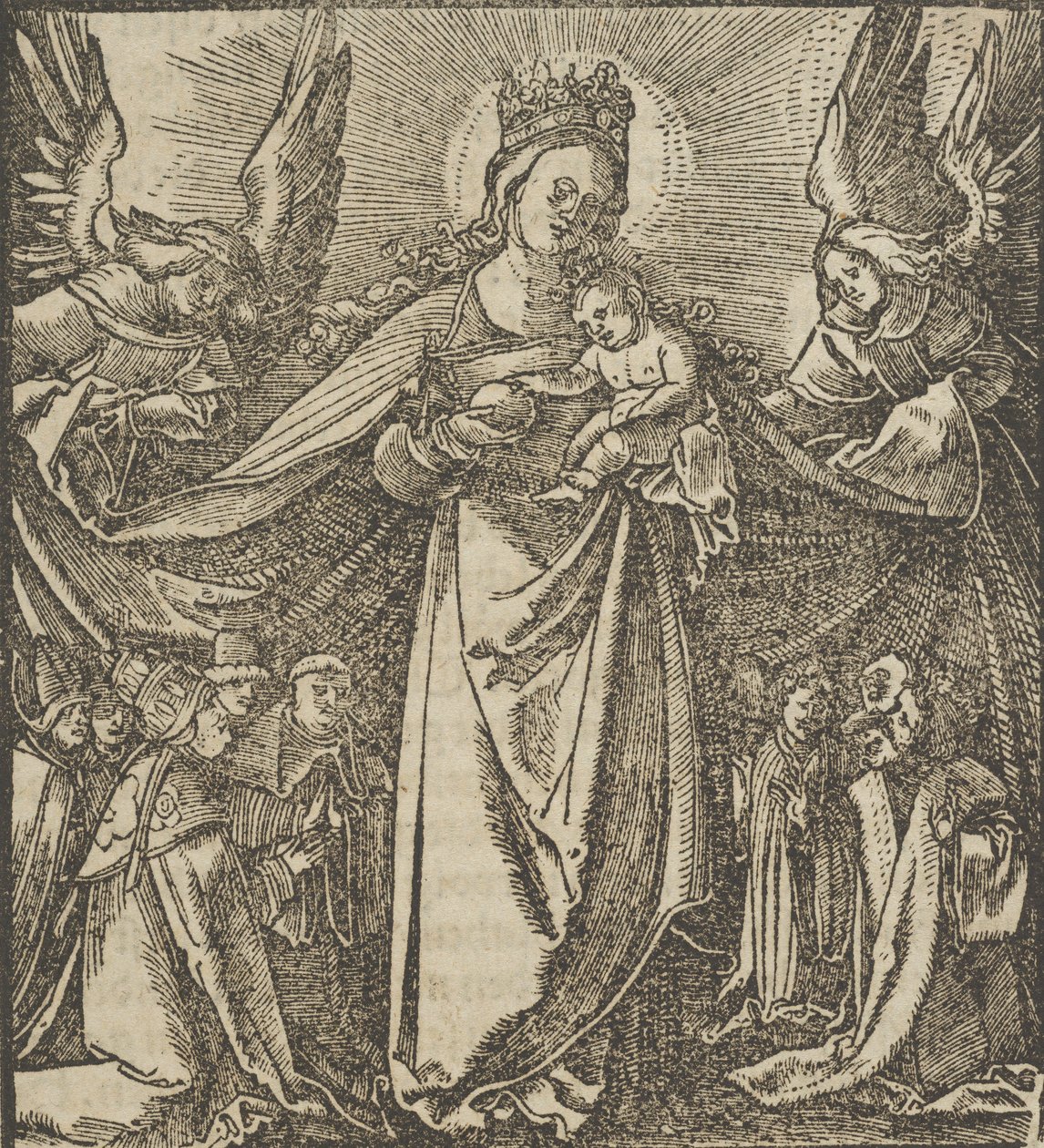 La Madone de la Miséricorde, de Hymmelwagen auff dem, wer wol lebt..., 1517 - Hans Schäufelein the Elder