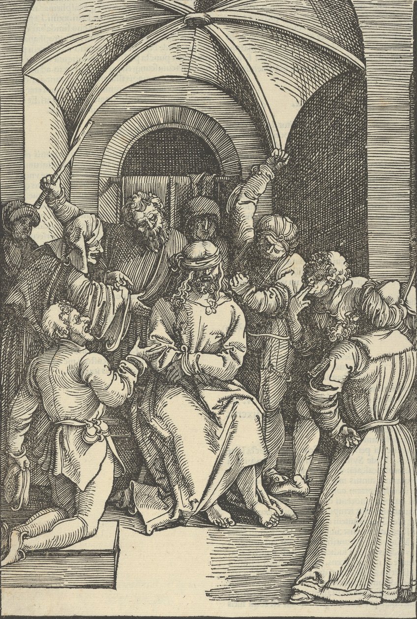 La Dérision du Christ, de Speculum passionis domini nostri Ihesu Christi, 1507 - Hans Schäufelein the Elder