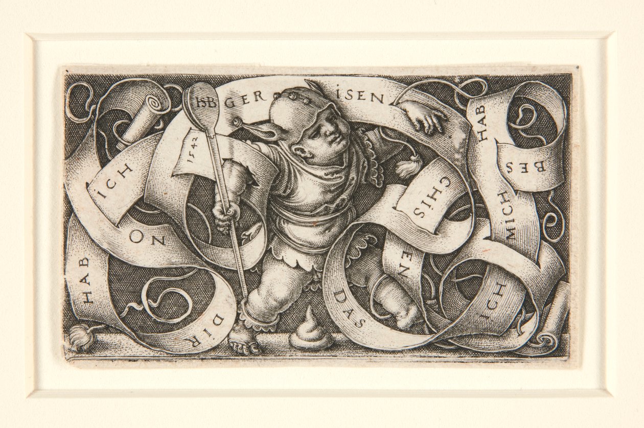 Der Kleine Schalksnarr mit grossen Schrift band (Le petit bouffon) - Hans Sebald Beham