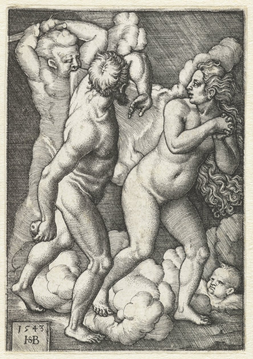 Expulsion du Paradis - Hans Sebald Beham