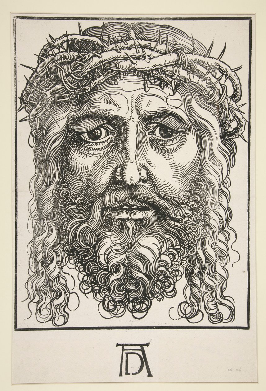 Tête du Christ couronnée d