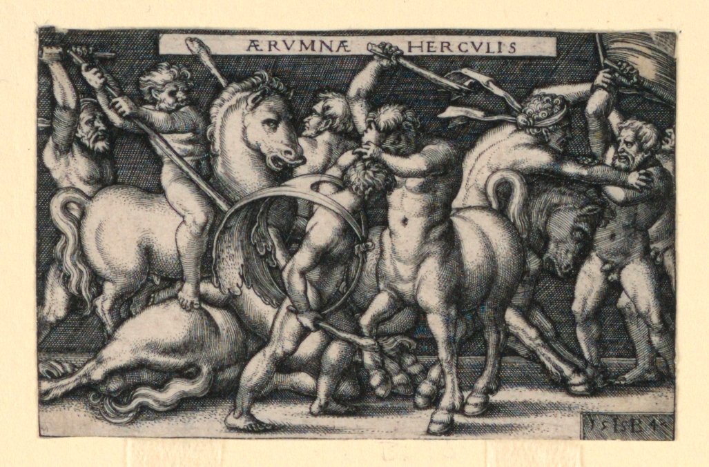 Hercule combattant les centaures | Hans Sebald Beham
