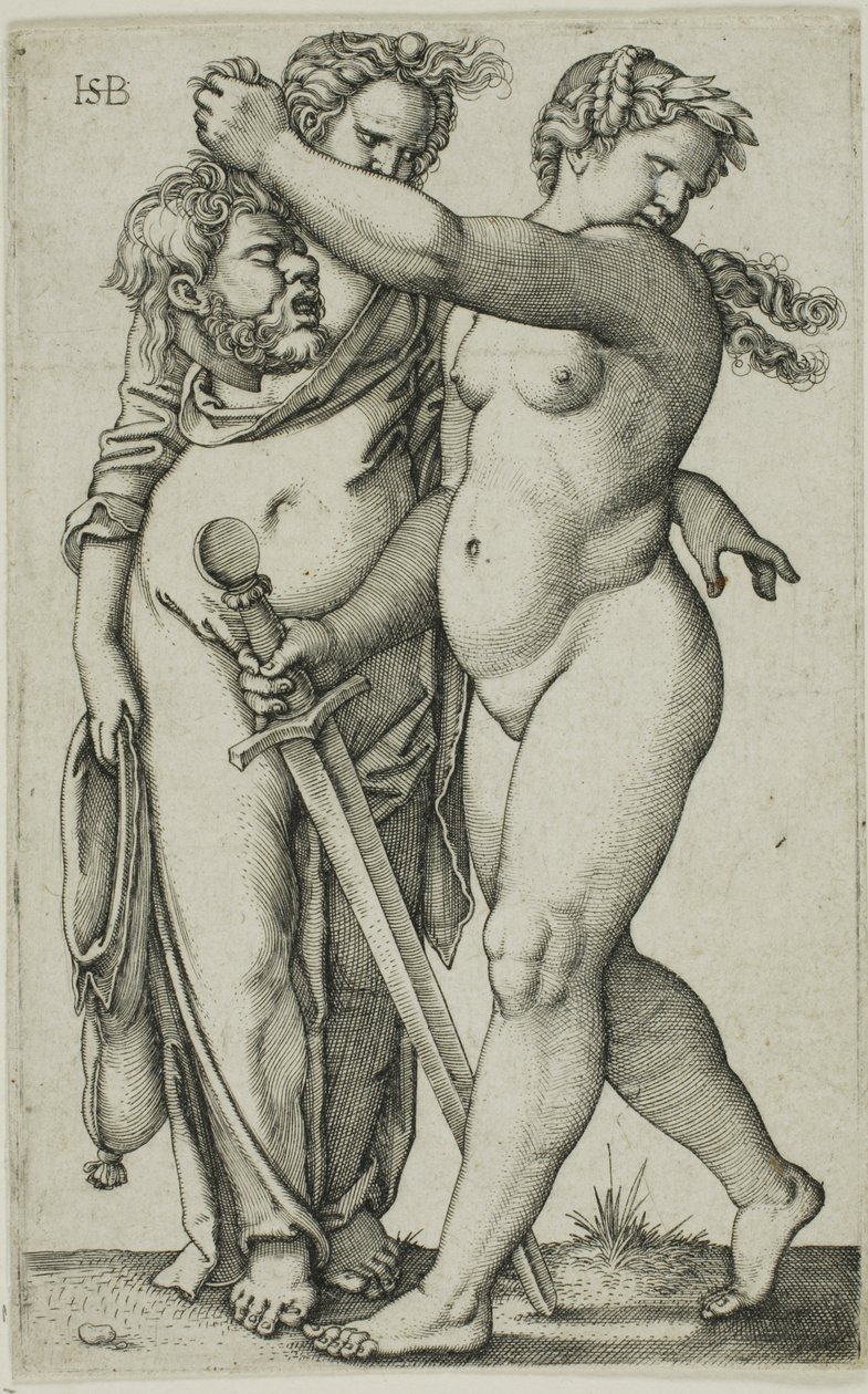 Judith marchant vers la gauche, et son serviteur - Hans Sebald Beham