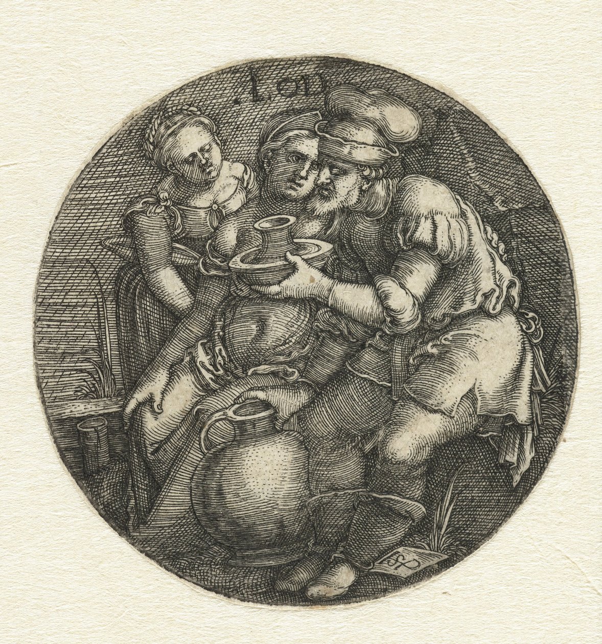 Loth et ses filles - Hans Sebald Beham