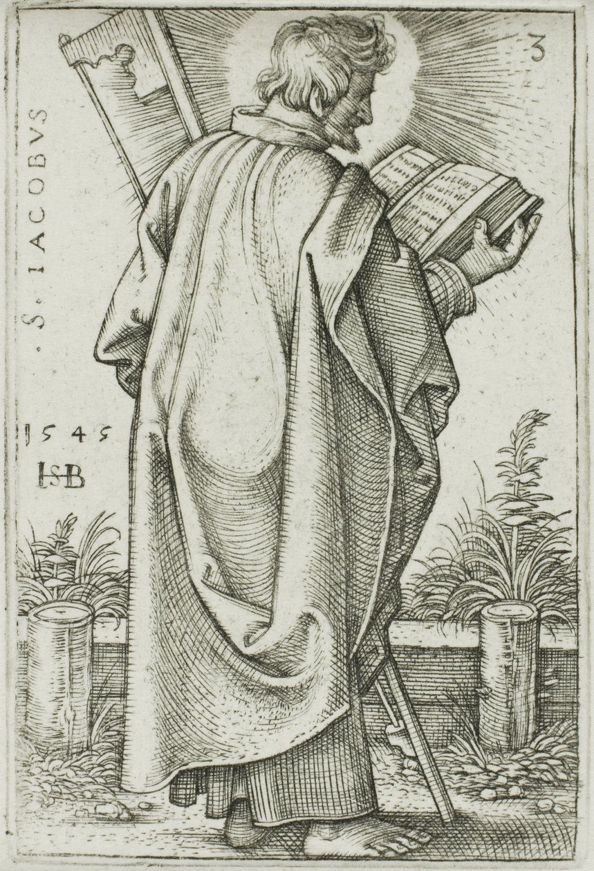 Saint Jacques le Mineur, planche 3 des Douze Apôtres - Hans Sebald Beham