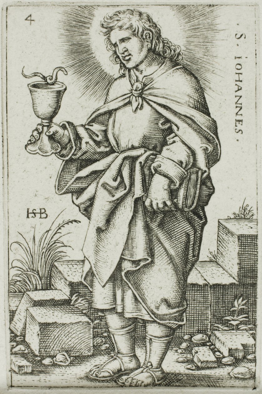 Saint Jean, planche 4 de Les Douze Apôtres - Hans Sebald Beham