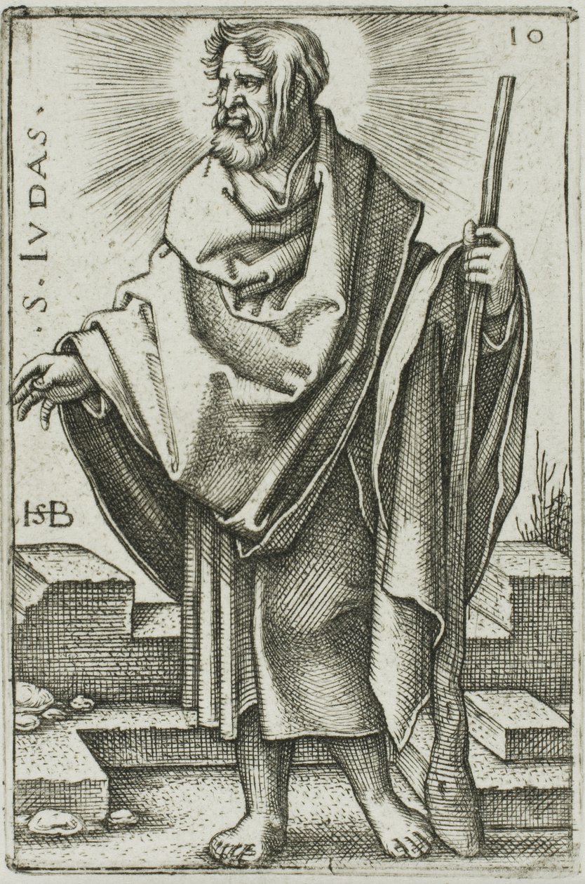 Saint Jude, planche 10 de Les Douze Apôtres - Hans Sebald Beham