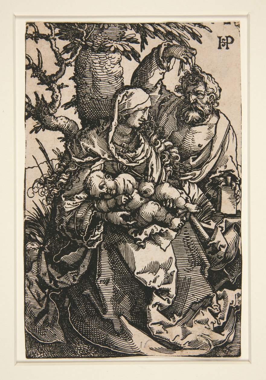 La Sainte Famille sous un arbre - Hans Sebald Beham