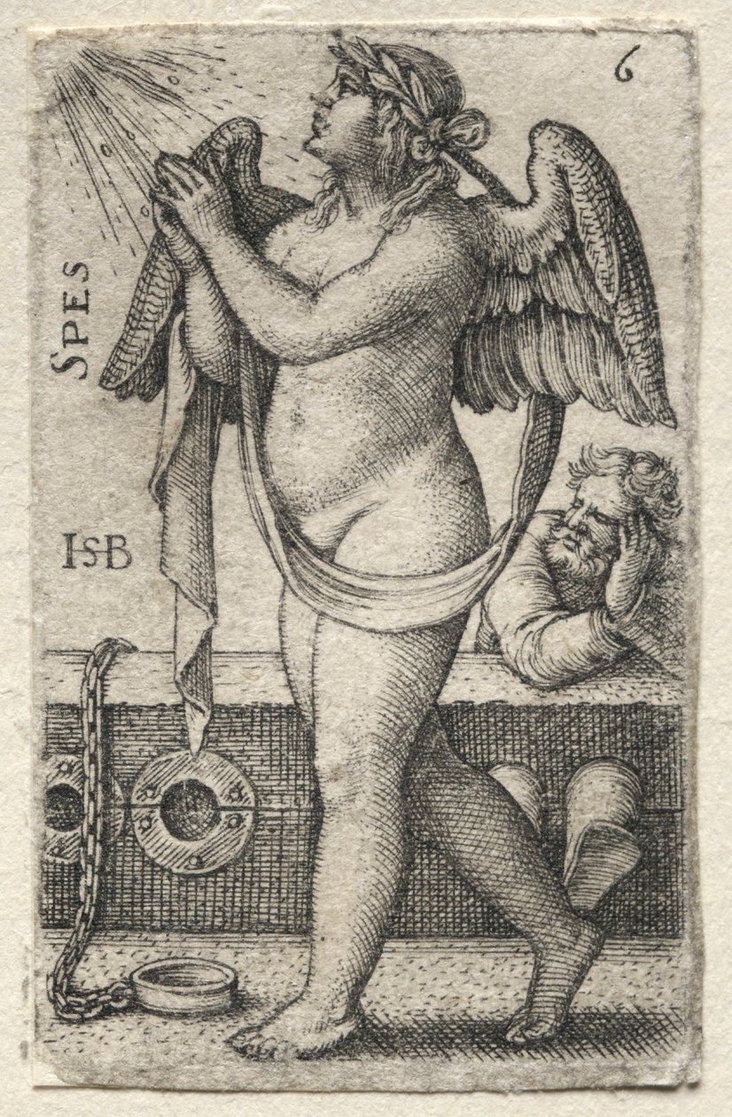 La connaissance de Dieu et les sept vertus cardinales : Espoir - Spes - Hans Sebald Beham