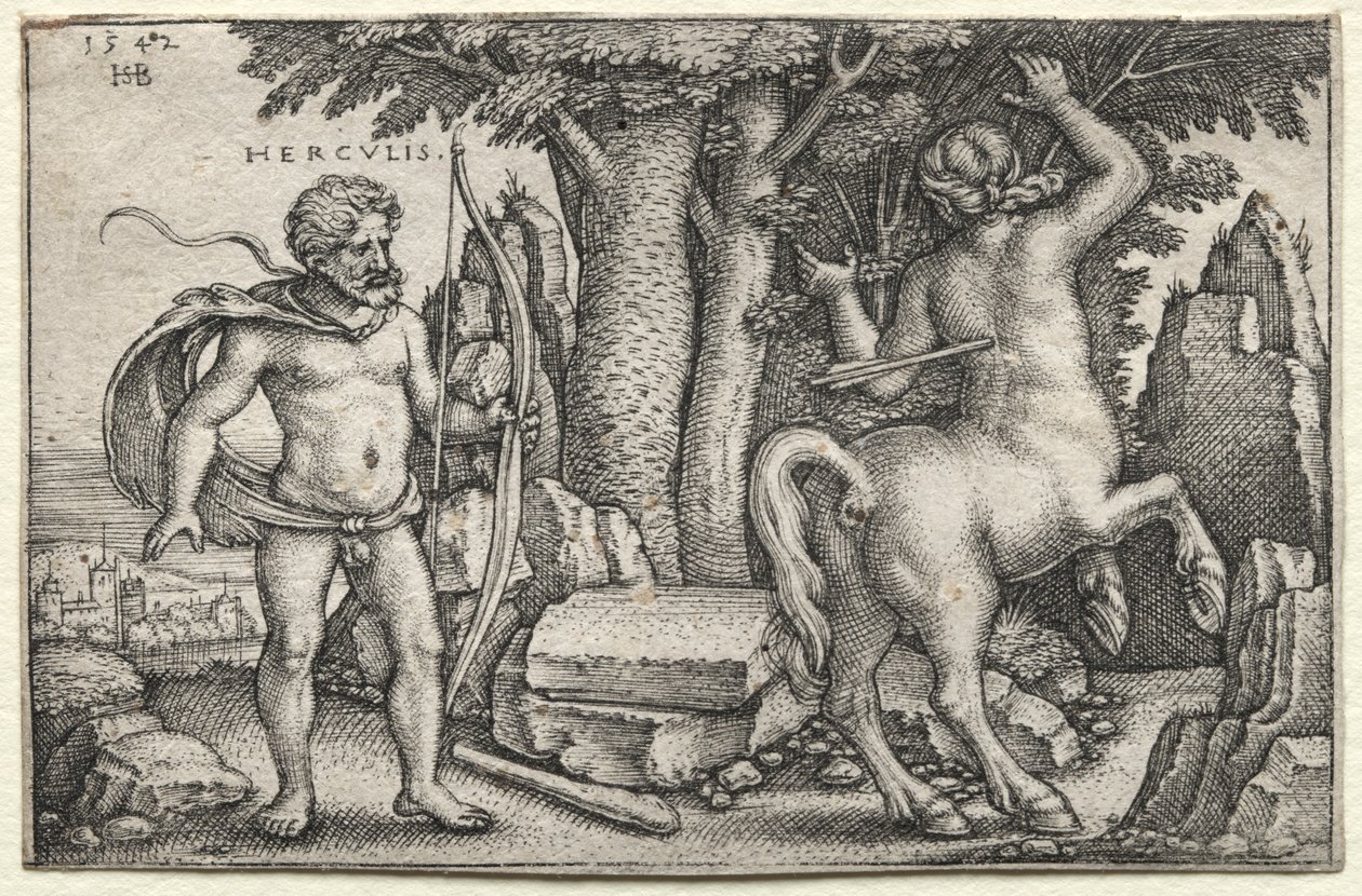 Hercule et Nessus - Hans Sebald Beham
