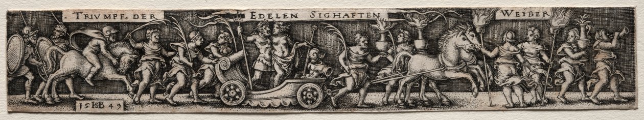 Le Triomphe des femmes, 1549 - Hans Sebald Beham