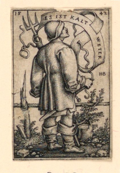 Le Paysan du Temps: "Es ist kalt Weter" - Hans Sebald Beham