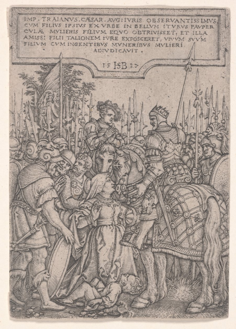 La justice de Trajan - Hans Sebald Beham