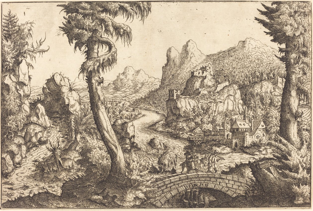 La fuite en Égypte, 1558 - Hans Sebald Lautensack