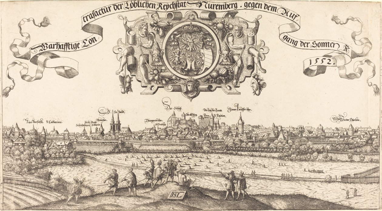 Vue de Nuremberg depuis l