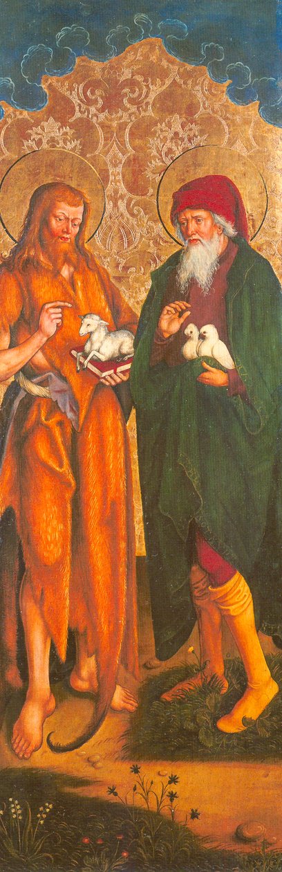 French : Jean-Baptiste et Joachim John the Baptist and Joachim - Inzigkofen Altar - Hans und Jakob Strüb
