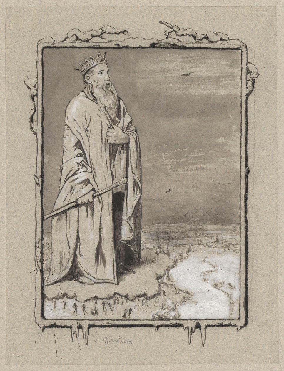 Allégorie de janvier - Hans Thoma