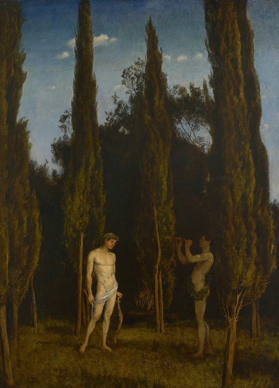 Apollon et Marsyas, 1888 - Hans Thoma