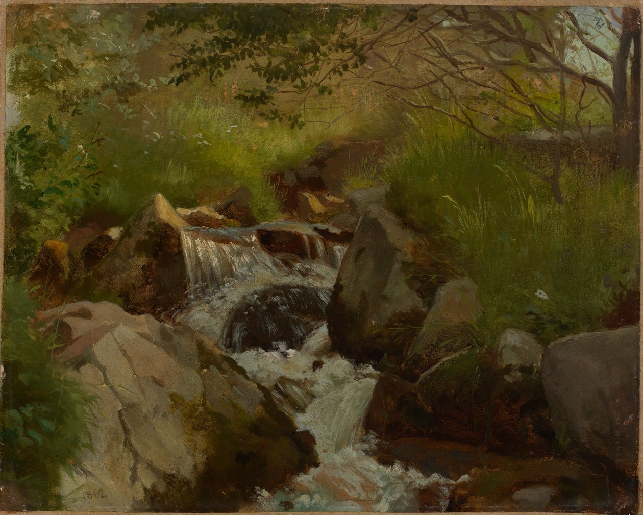Ruisseau entre les rochers - Hans Thoma