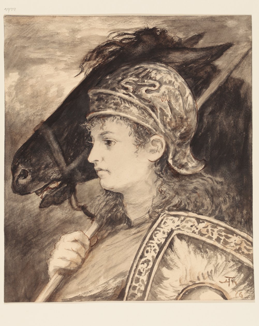Brunhilda avec Grane - Hans Thoma