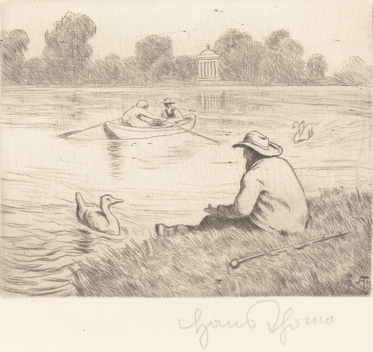 Excursion calme - Hans Thoma