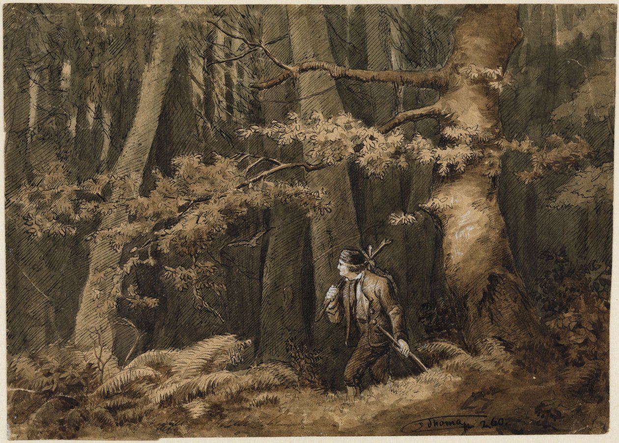 Le chasseur dans la forêt - Hans Thoma