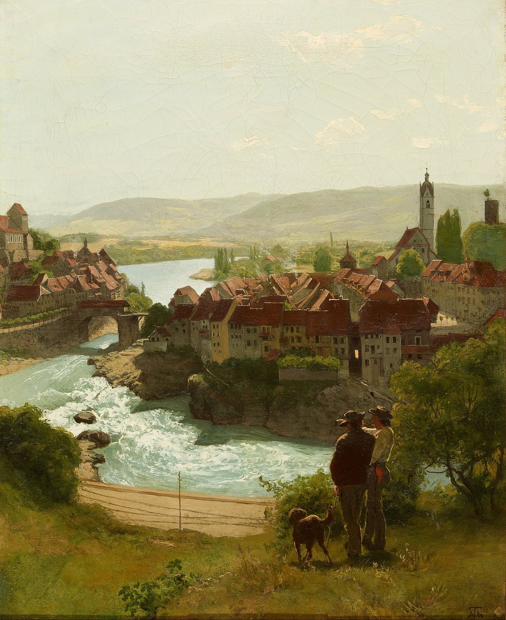 Le Rhin près de Laufenburg - Hans Thoma