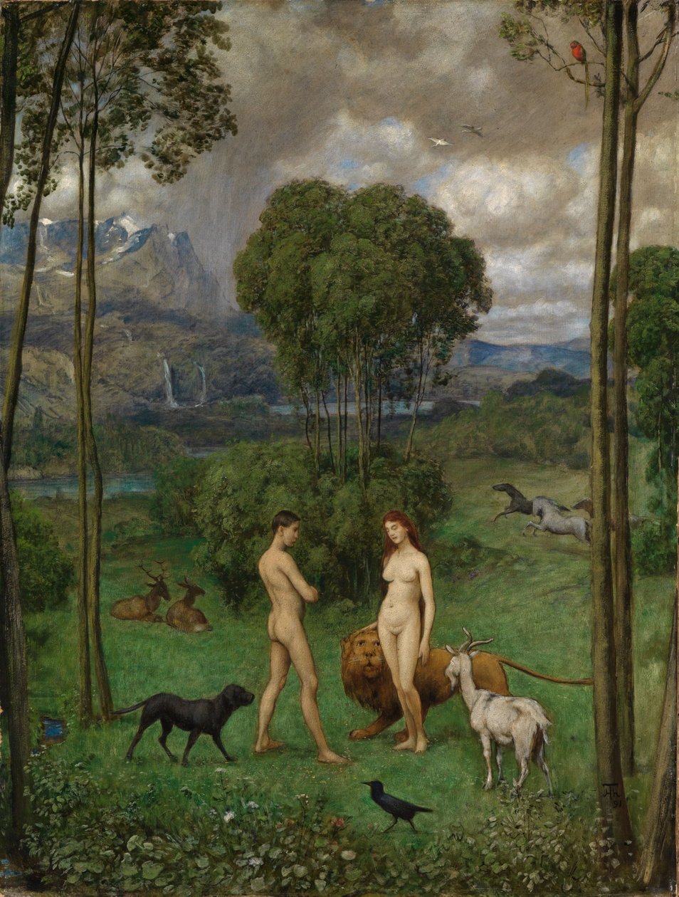Au paradis - Hans Thoma