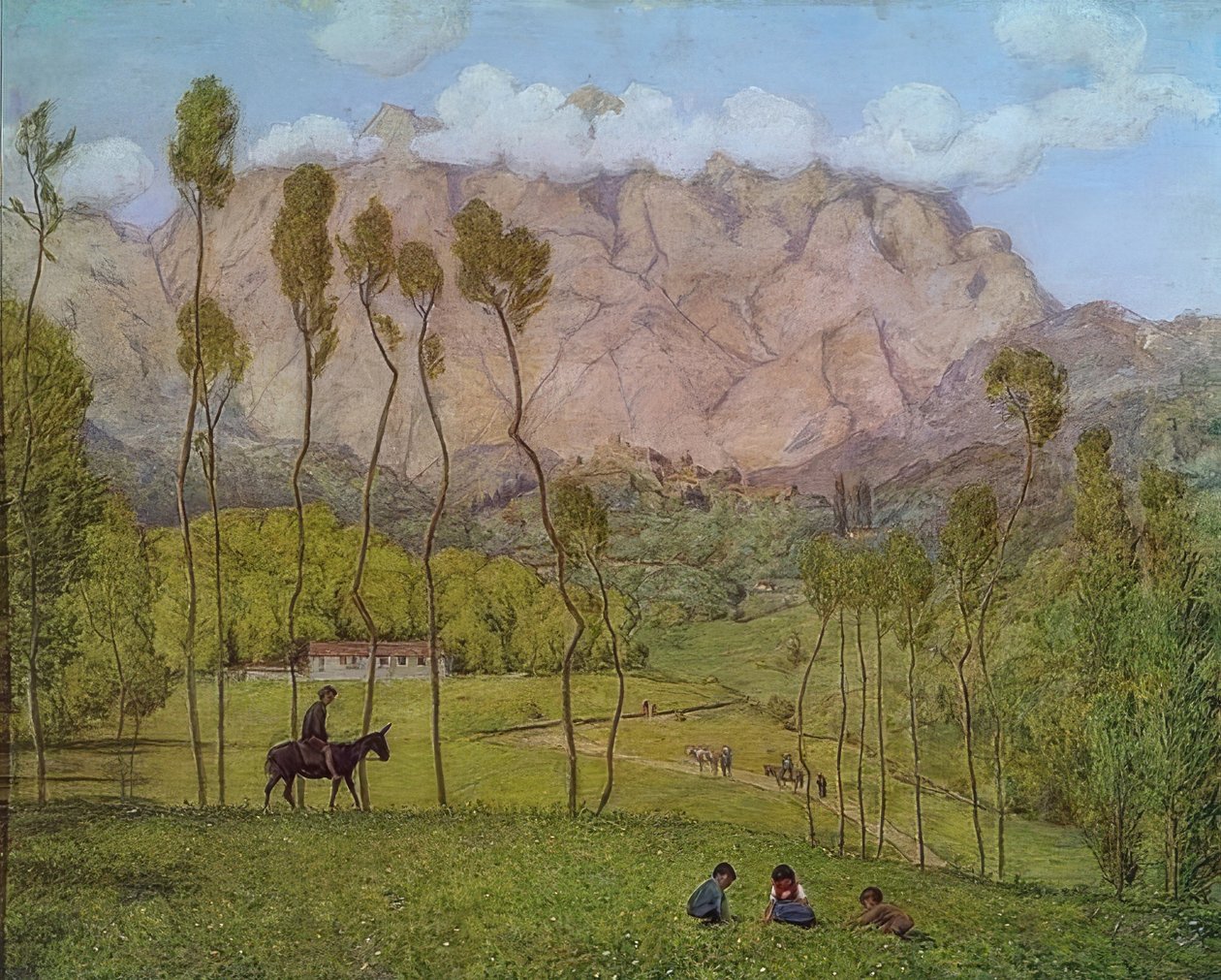Paysage près de Carrare. Vers 1910 - Hans Thoma