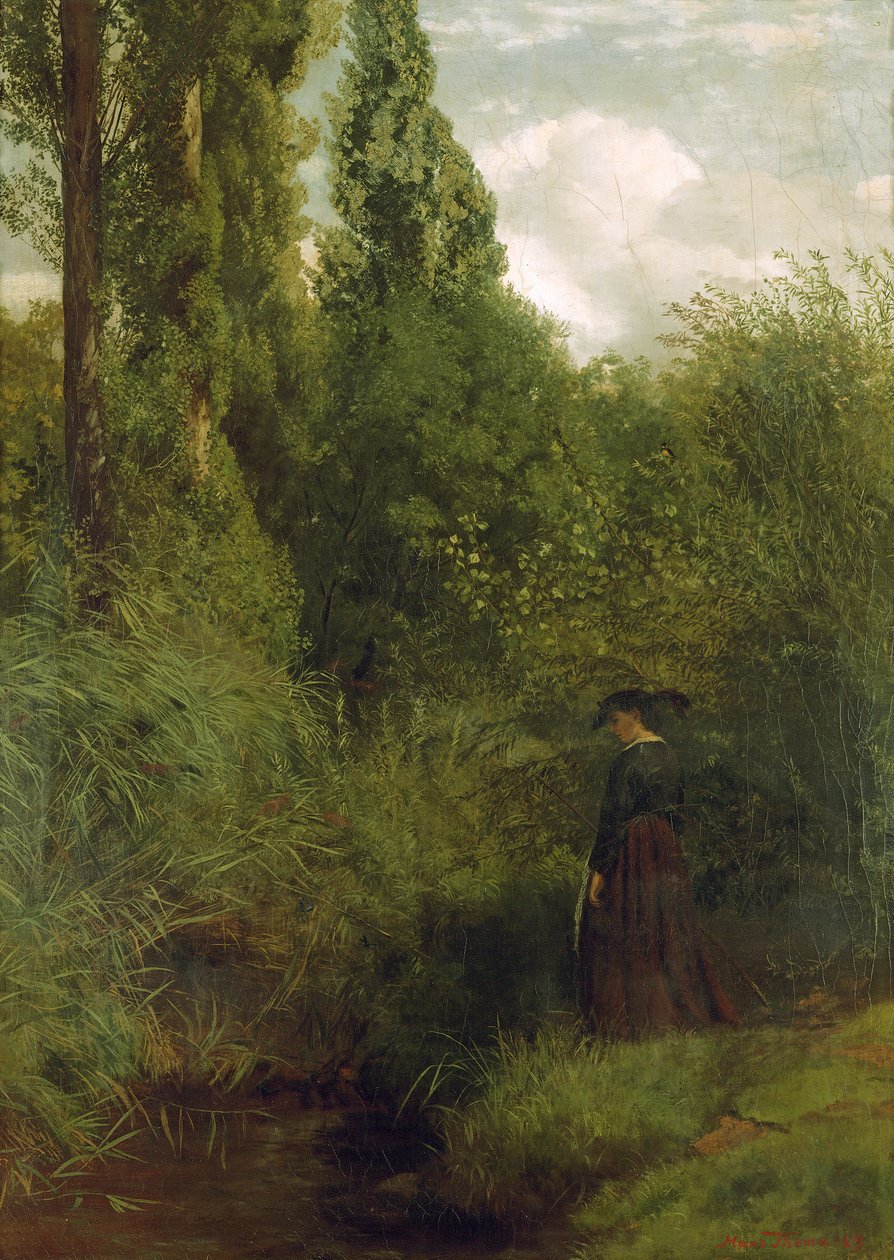 Marsh sur le Rhin - Hans Thoma