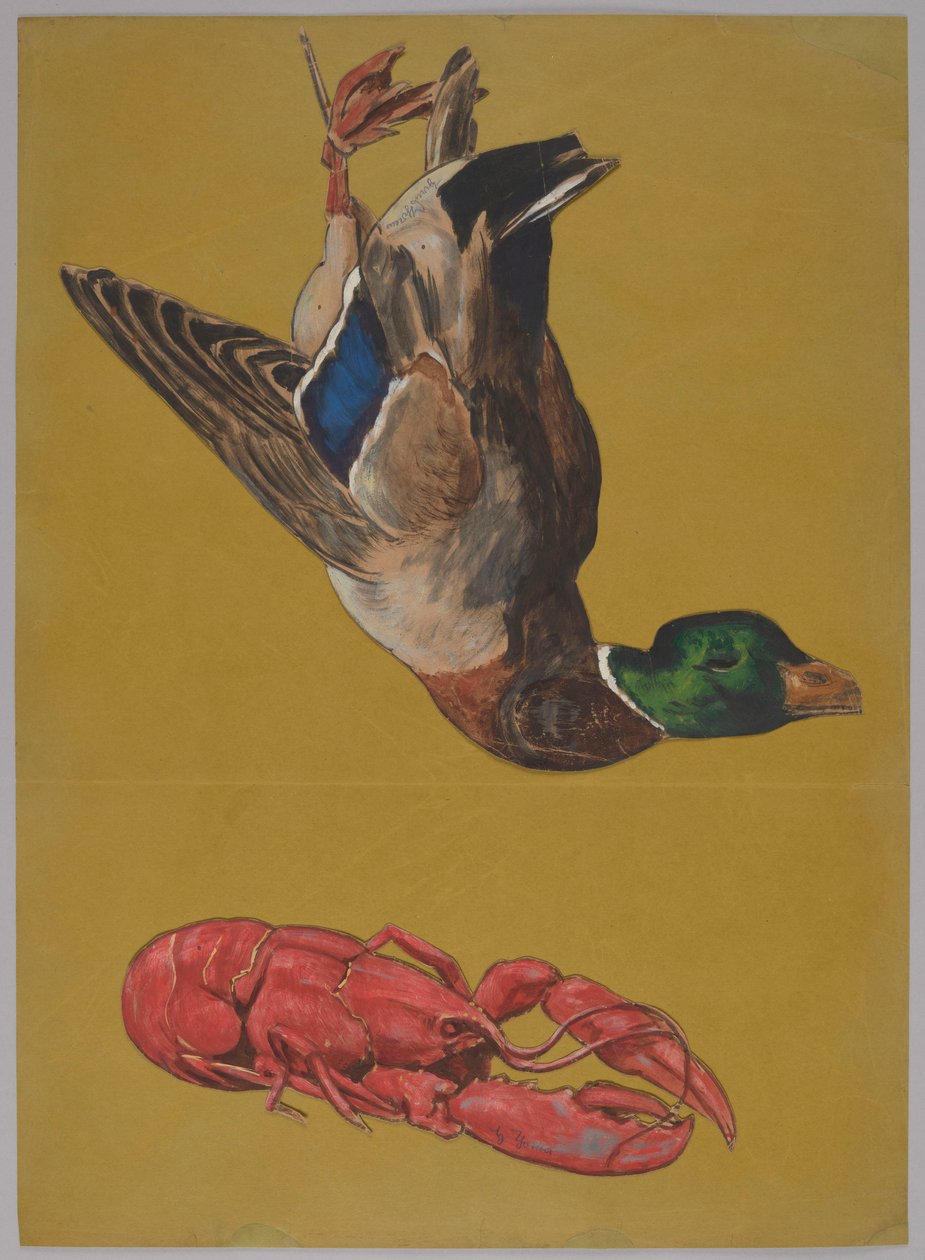 Un canard mort - Hans Thoma