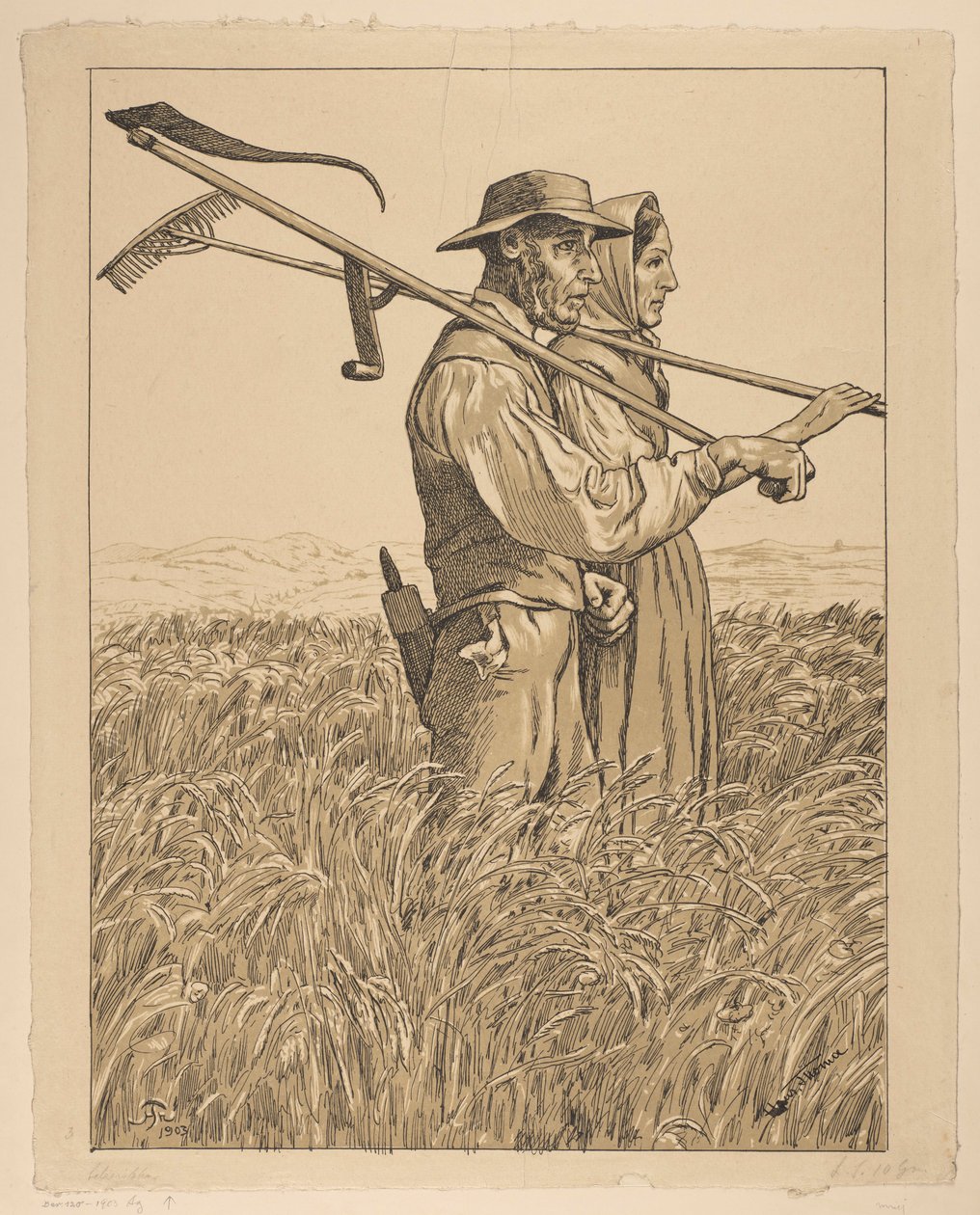 Deux faucheurs - Hans Thoma