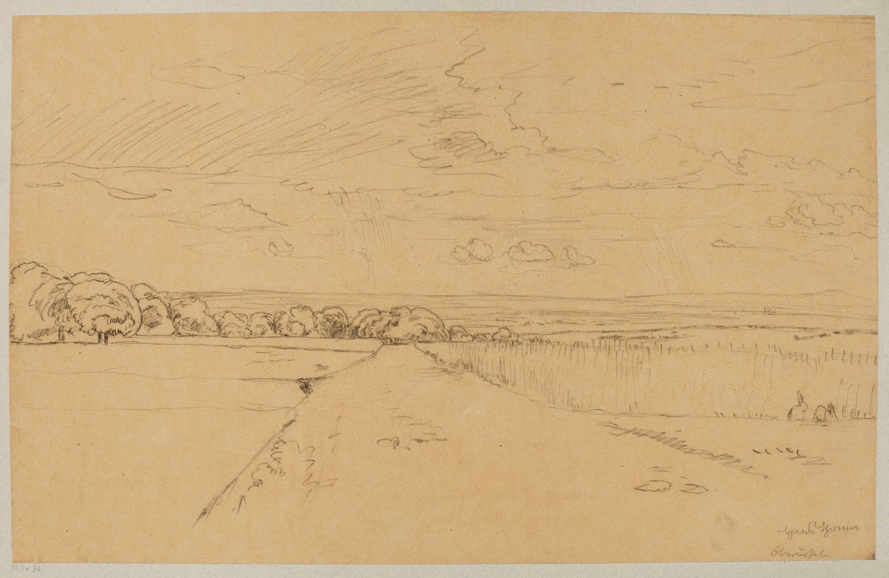 Paysage avec une route dans les environs d