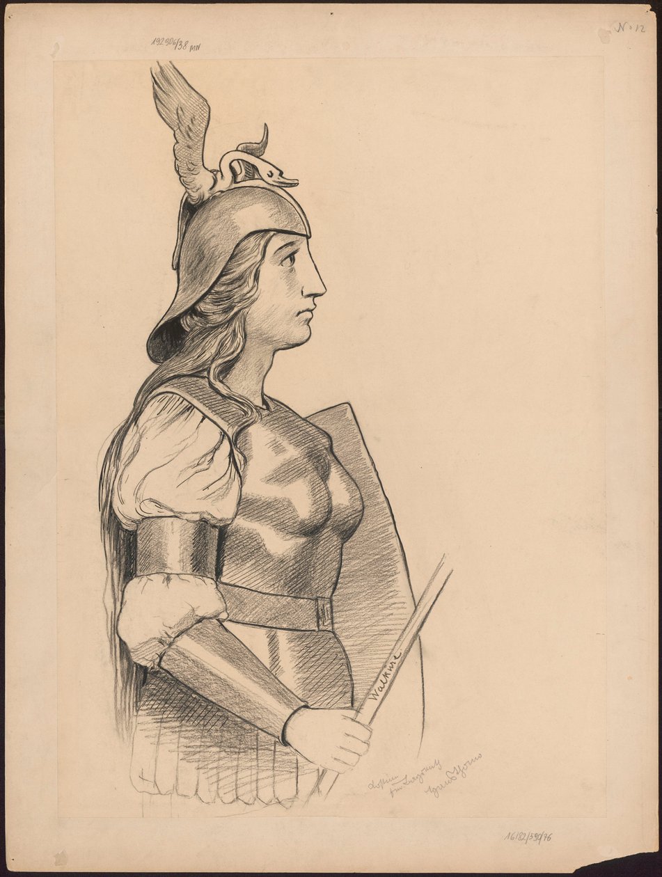 Projet de costume pour une Walkyrie - Hans Thoma