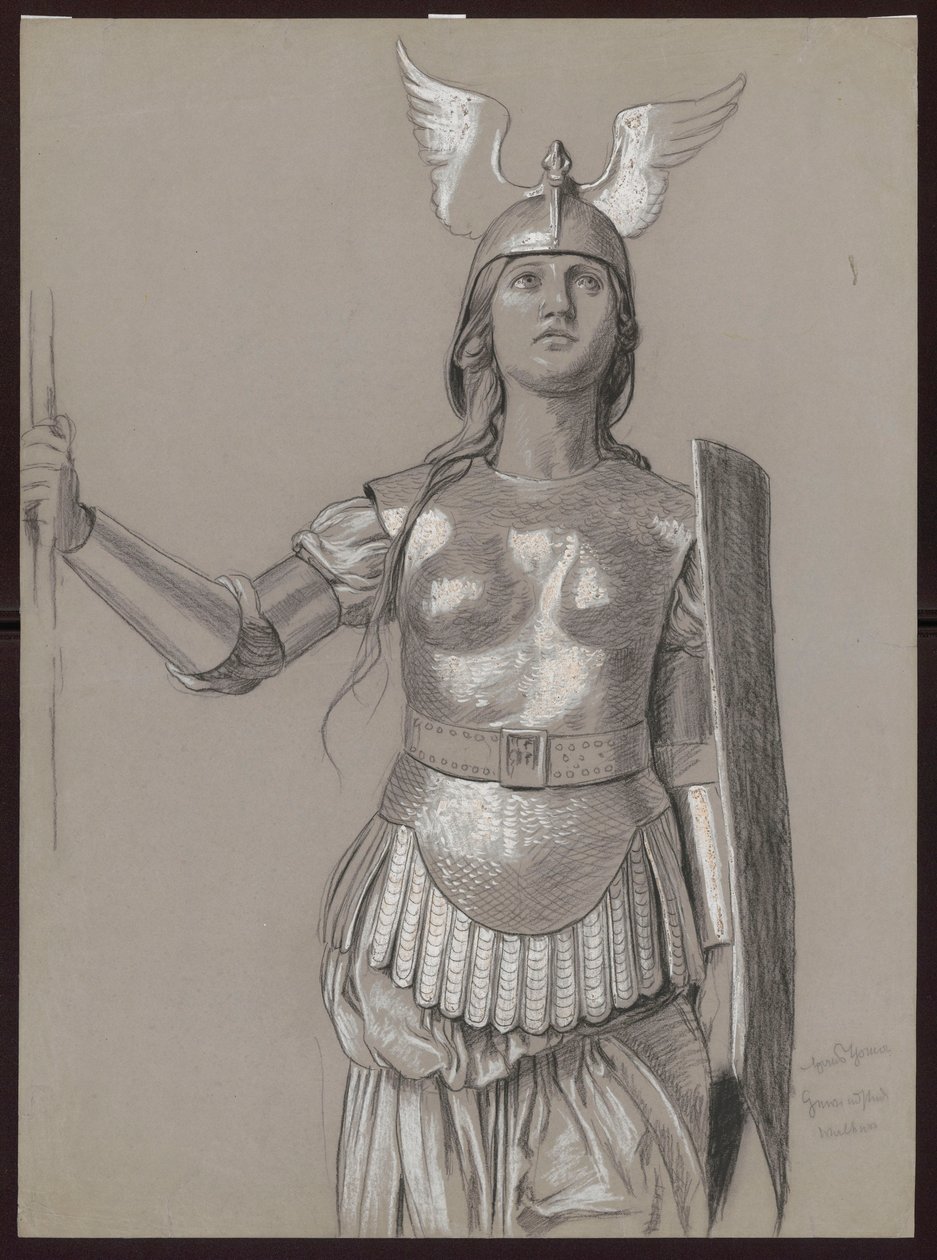 Projet de costume pour une walkyrie - Hans Thoma