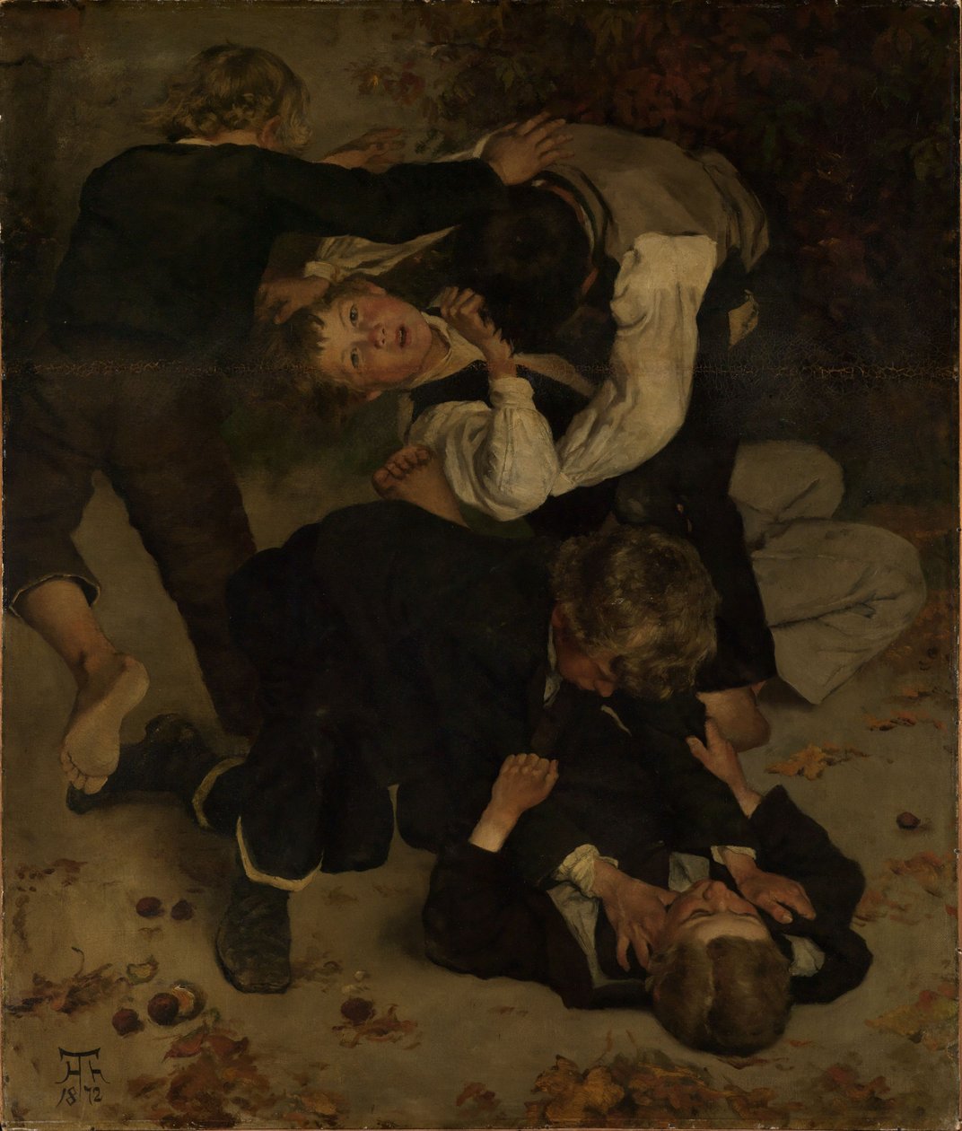 Garçons se battant - Hans Thoma