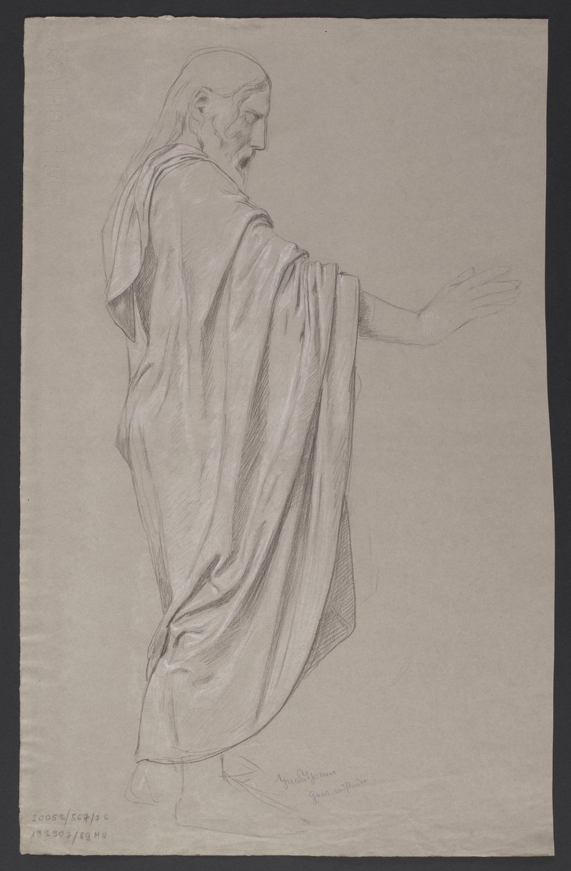 Esquisse du personnage du Christ - Hans Thoma