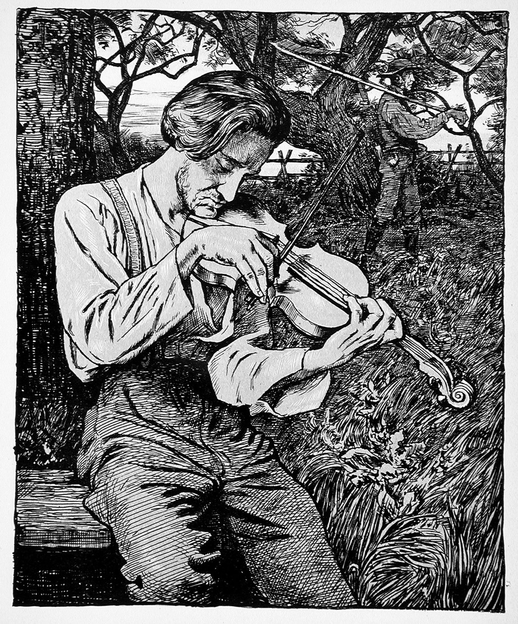 Le violoneux - Hans Thoma
