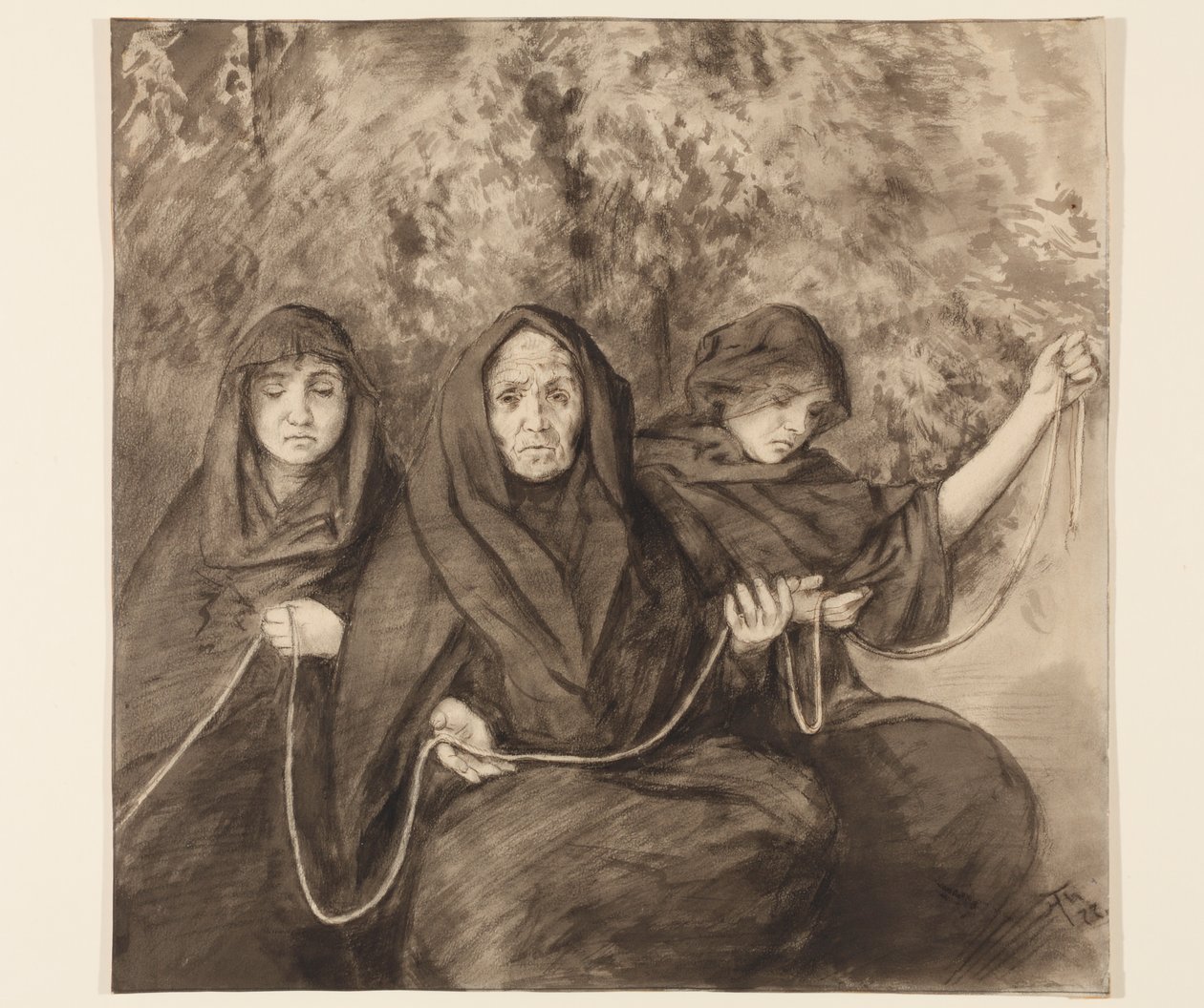 Trois Nornes - Hans Thoma