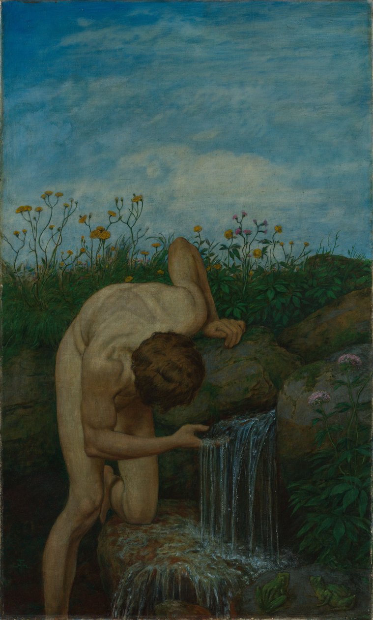 Triptyque : La Source - Hans Thoma