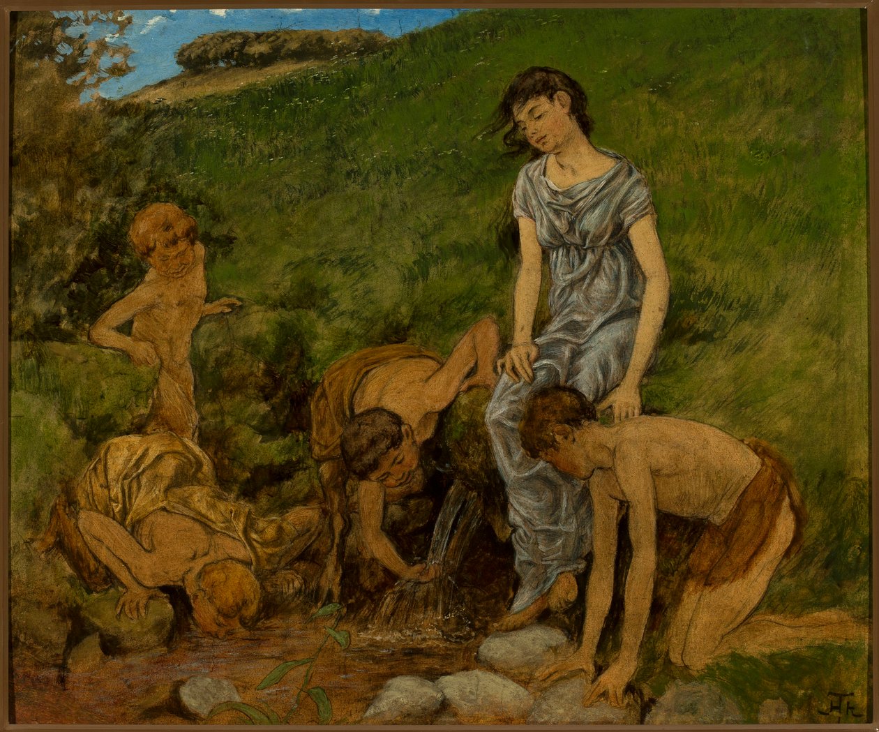 À la source - Hans Thoma