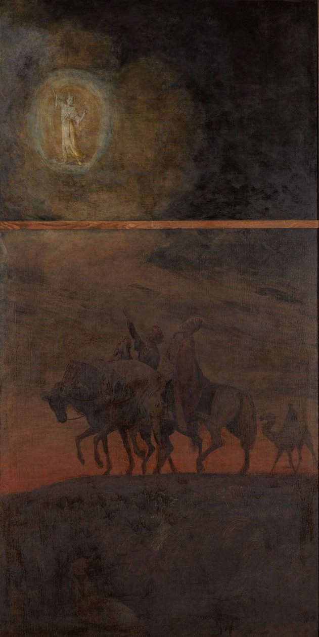 Triptyque de Noël : le cortège des Rois mages - Hans Thoma